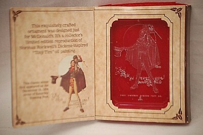 McDonald's Christmas Ornament Carol Dickens Tiny Tim Our Holiday Gift To You