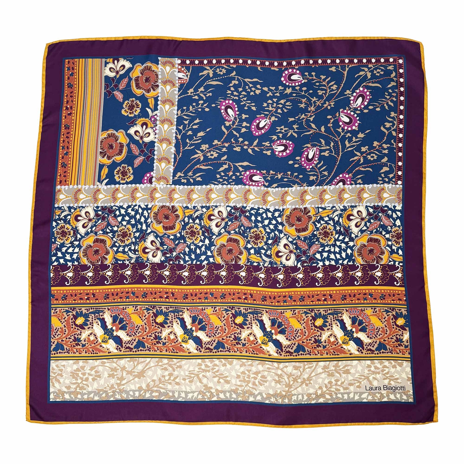 Шарф-футляр Laura Biagiotti, 85х85 см, Scialle Sciarpa Bufanda из платка