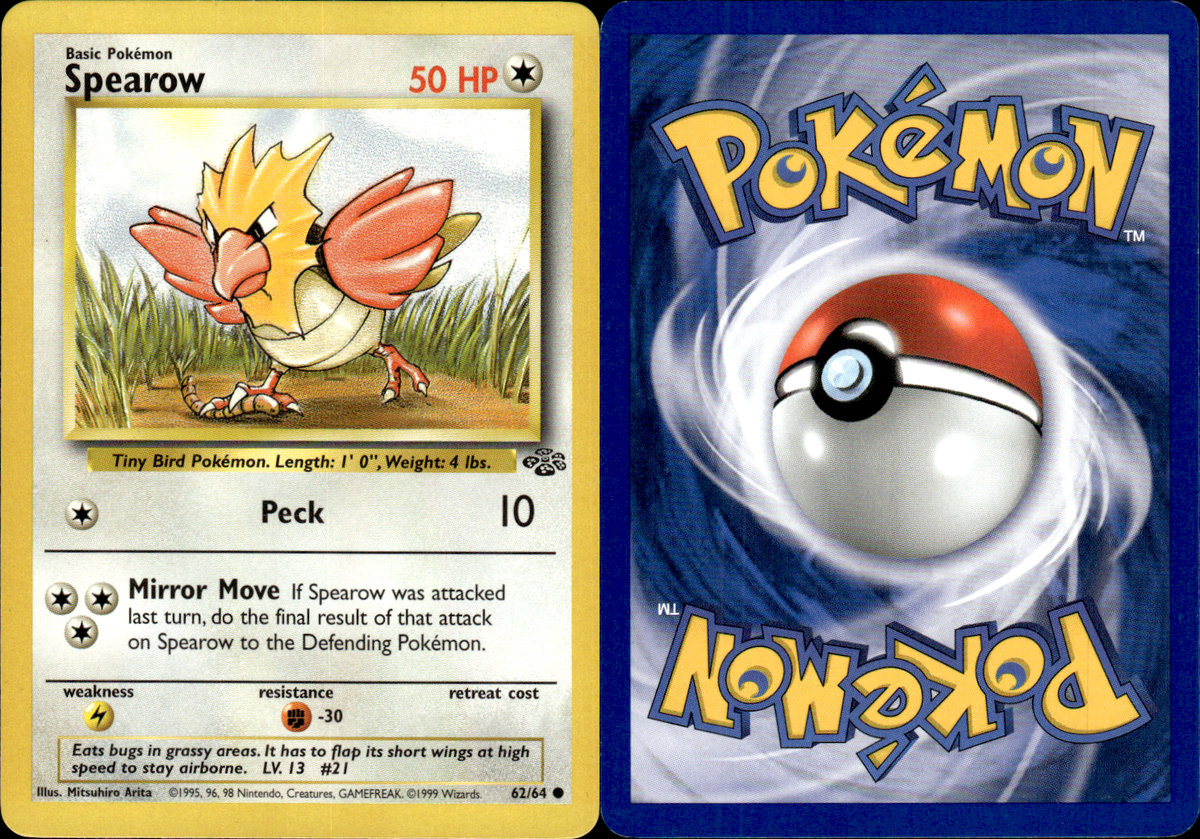 Pokemon TCG Pokemon TCG Pokemon Card - Spearow - 62/64 | eBay