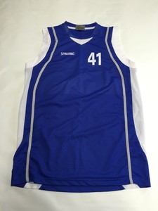 Mens SPALDING Blue Athletic Basketball Sleeveless Shirt Sz M #41 Nowitzki | eBay