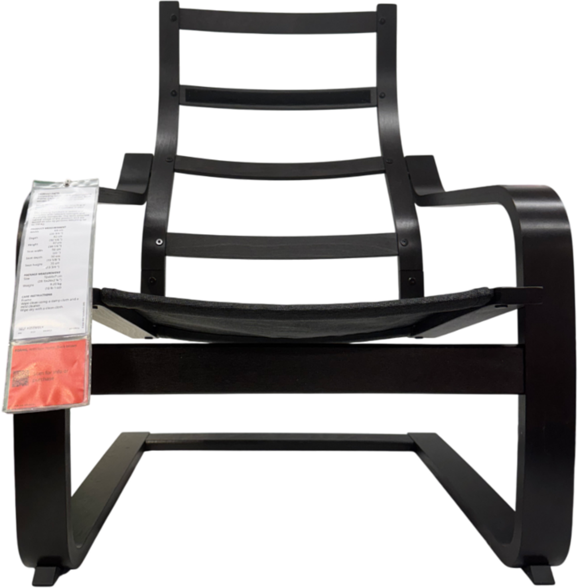Brand New IKEA POANG Armchair FRAME ONLY in Black Brown 200.698.52