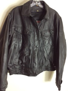 First Gear Leather Motorcycle Jacket Size 4XL Women | eBay