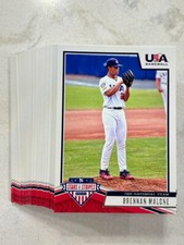  Lot (50) BRENNAN MALONE 2019 Panini Stars & Stripes USA Baseball cards