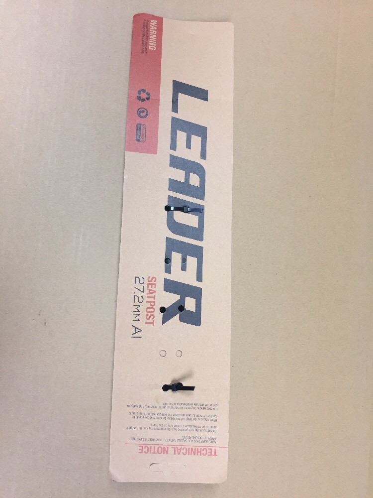 27.2 Leader Bikes Seat Post Alloy NEW In Packaging 