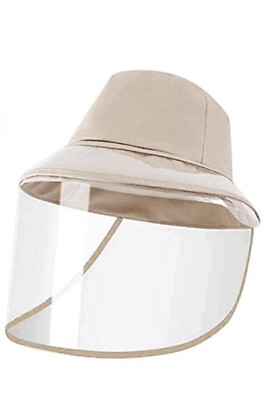 Unisex Protective Face Shield Cover Hat Lairies Bucket Hat Open Box