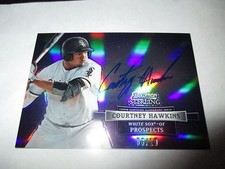 COURTNEY HAWKINS 2012 Bowman Sterling PURPLE Refractor Autograph #6/10 AUTO 
