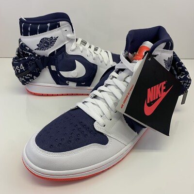 Nike Air Jordan 1 Utility Q White Neutral Indigo DV1717-100 Men s Sz 10.5 No Lid