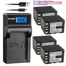 Kastar Battery LCD Charger for JVC BN-V428  JVC GR-DVL410 GR-DVL420 GR-DVL450