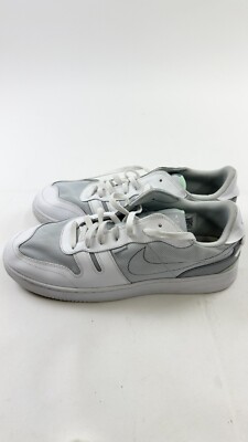 Nike Squash Type Shoes Men's 14 White Gray Low Top Lace Up Sneakers CJ1640-002