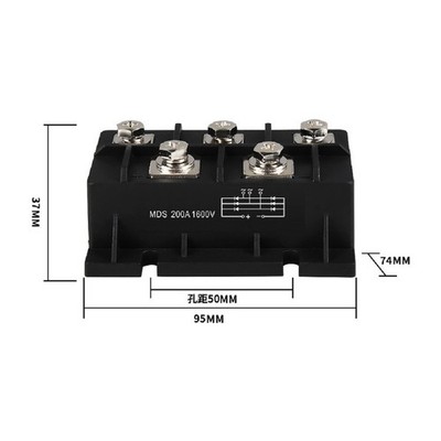 MDS200A Dreiphasengleichrichter 200 Ampere 1600 Volt für Elektroschweißgeräte