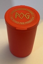 POGS Original Pog Tube Pod Case in rot 90er Jahre RAR