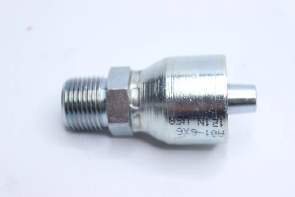 Kimball Midwest Kim-Krimp "Z" Male Rigid Hose End Fitting 3/8"H x 3/8"T - Image 2 of 4