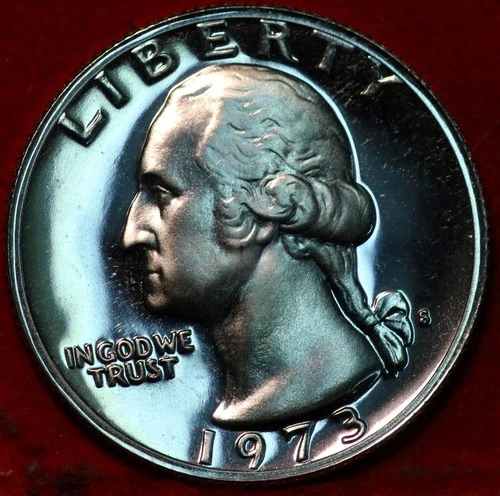 1973-S Washington Quarter Proof — photo from the most recent tracked eBay sale