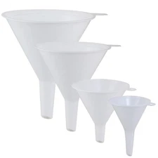 Plastic Funnel for Automotive Use - Kitchen Funnels Filling White 