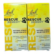 Rescue Remedy Natural Homeopathic Stress Relief Drops for Pets Lot of 2 Exp. 28