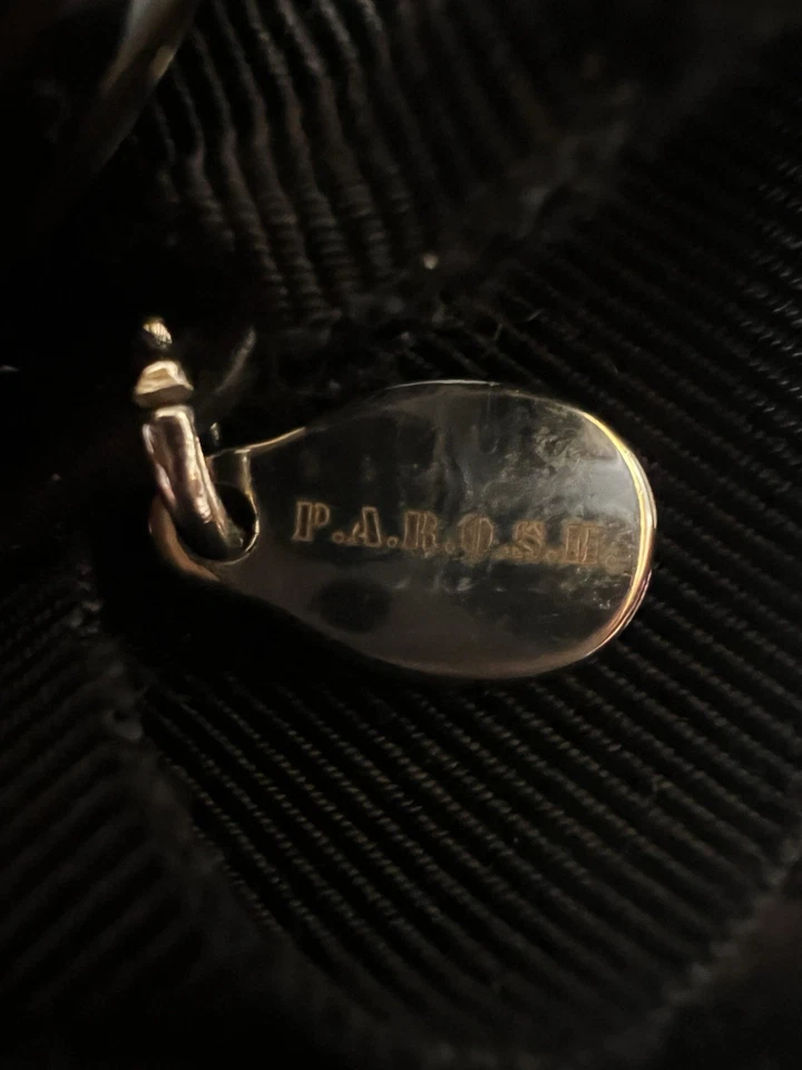 P.A.R.O.S.H Plastic Floral & Ribbon Bib Necklace Made In Italy Red Brown & Black - Image 4 of 4