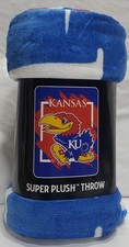 Kansas Jayhawks 46" by 60" Dimensional Micro Raschel Throw Blanket - NCAA