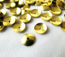 1000pcs Plain Brass Bead Cap 6mm 1mm Hole DIY Jewelry Findings