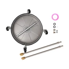 4000 PSI Pressure Washer Surface Cleaner W/ 4 Wheels Stainless Steel 15inch