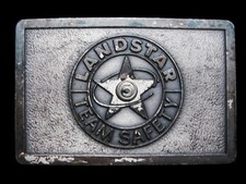 MJ09104 VINTAGE 1970s  LANDSTAR TEAM SAFETY 5 YRS  BELT BUCKLE