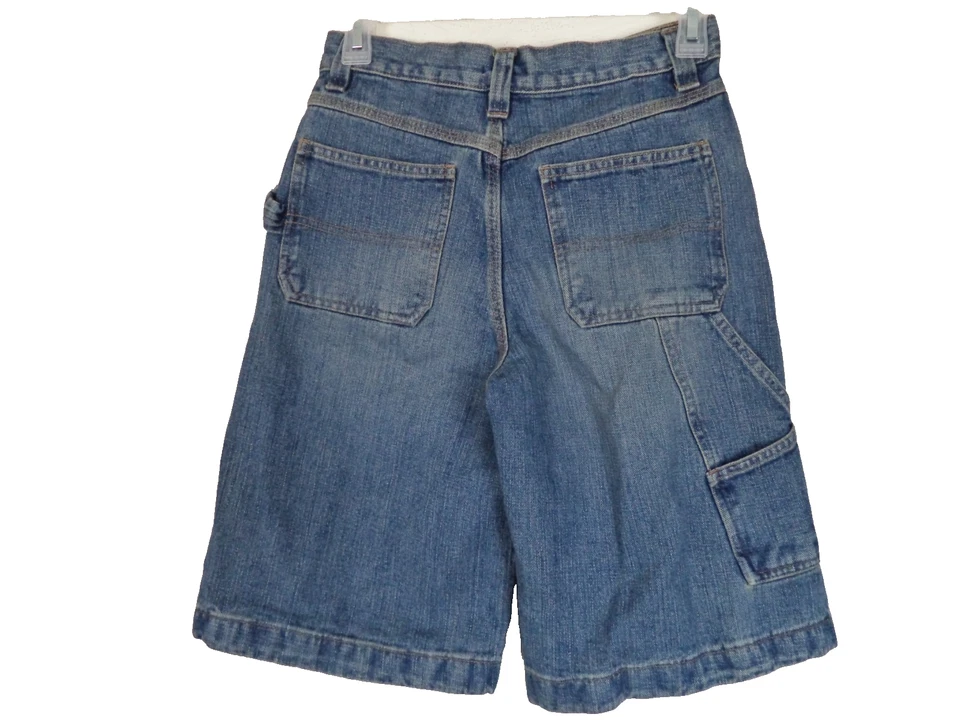 Boy's Medium Stone Washed Canyon River Blues Denim Shorts. Size 12. 100% Cotton. - Image 3 of 4