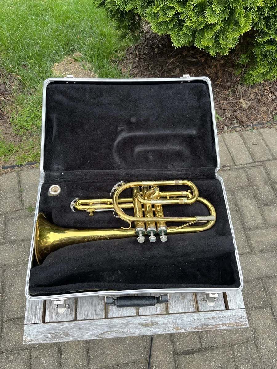 KING CLEVELAND 602 コルネット ハードケース付 Vintage King Cleveland 602 Cornet W/ Original Case + Benge 7C