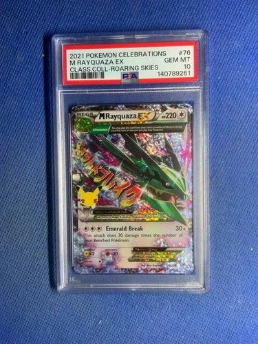 2021 Pokemon Celebrations Mega M Rayquaza EX #76/108 PSA 10 Classic Collection