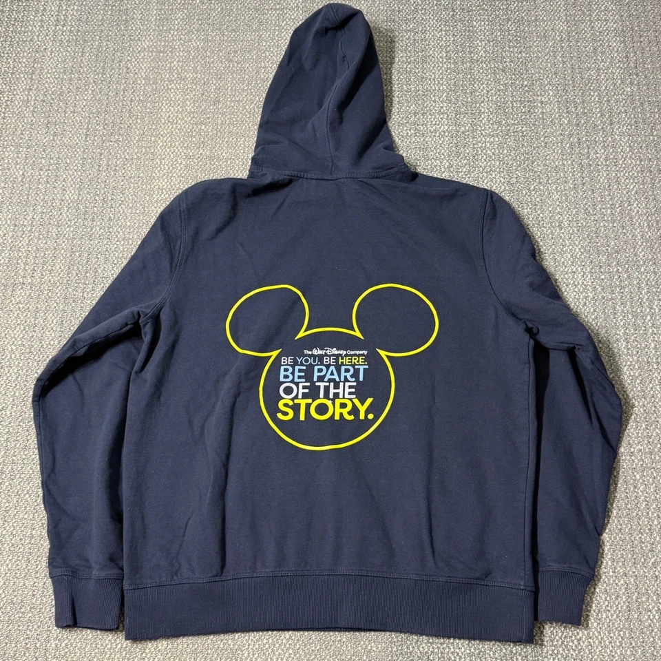 Sudadera con Capucha Pullover Azul Marino Grande Orejas de Mickey Disney Pasnships Foto 2 de 4