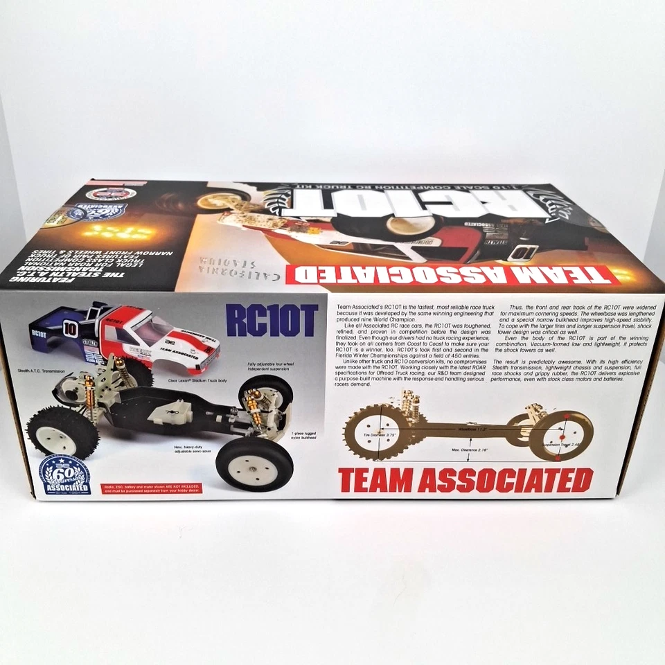 Team Associated RC10T Stadium Truck Kit Clásico Nuevo en Caja 7002 Transmisión Sigilosa Foto 4 de 4