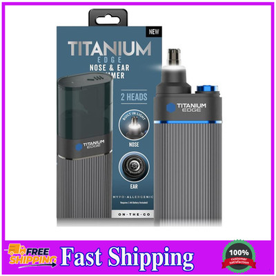 Microtouch Titanium Edge Ear & Nose Trimmer with Light, Water Resistant