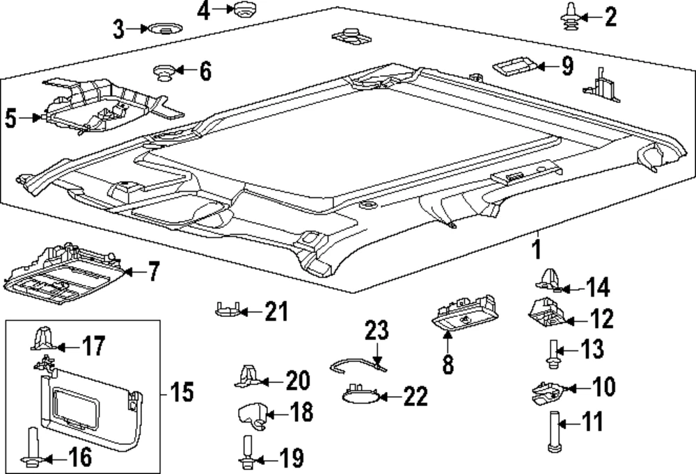 Rejilla de altavoz para Ford F-250 Super Duty F-350 SD 2023-2024 (N/P ML3Z-18978-AE)