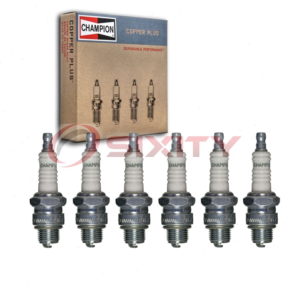6 pc Champion Copper Plus Spark Plugs for 1939 Graham Custom Special 96 ae