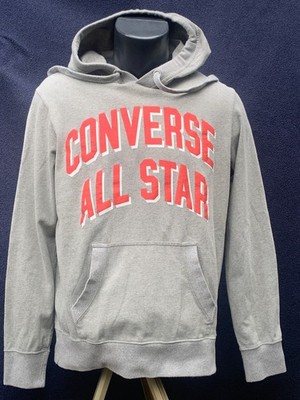 Converse All Star Hoodie Kapuze Grau Italy Made selten Größe M   L (check Maße)