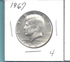 1967 kennedy half dollar 40% silver coin.