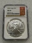 2026 Silver Eagle  NGC MS 69 Red Book Label ~ Pristine ~ NO SPOTS (183)