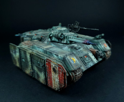 Warhammer 40K Forge World - Chimera Commander Astra Militarum - OOP - Cadian Shock Troopers