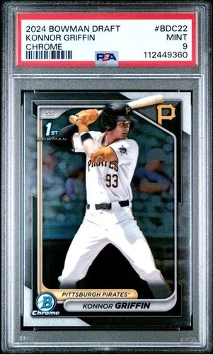 2024 Bowman Draft Konnor Griffin #BDC22 Chrome RC 🔥PSA 9🔥LOW POP🔥