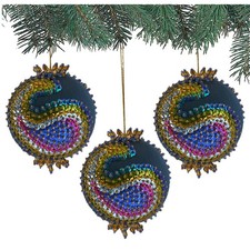 Herrschners  Peacock Flair Ornament Kit