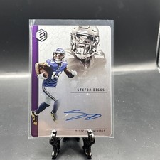 2018 Panini Elements Stefon Diggs Metal On Card Auto Autograph #14/99 Jersey #