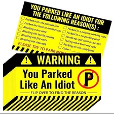 20 X Bad Parking Business Cards Prank Funny Joke Gag  You Suck At Parking  
