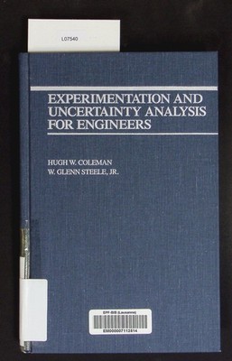 Experimentation and uncertainty analysis for engineers. Coleman, Hugh W.