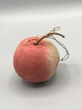 Antiker Christbaumschmuck Watte Apfel Obst Alt Antik Weihnachten Anhänger Selten