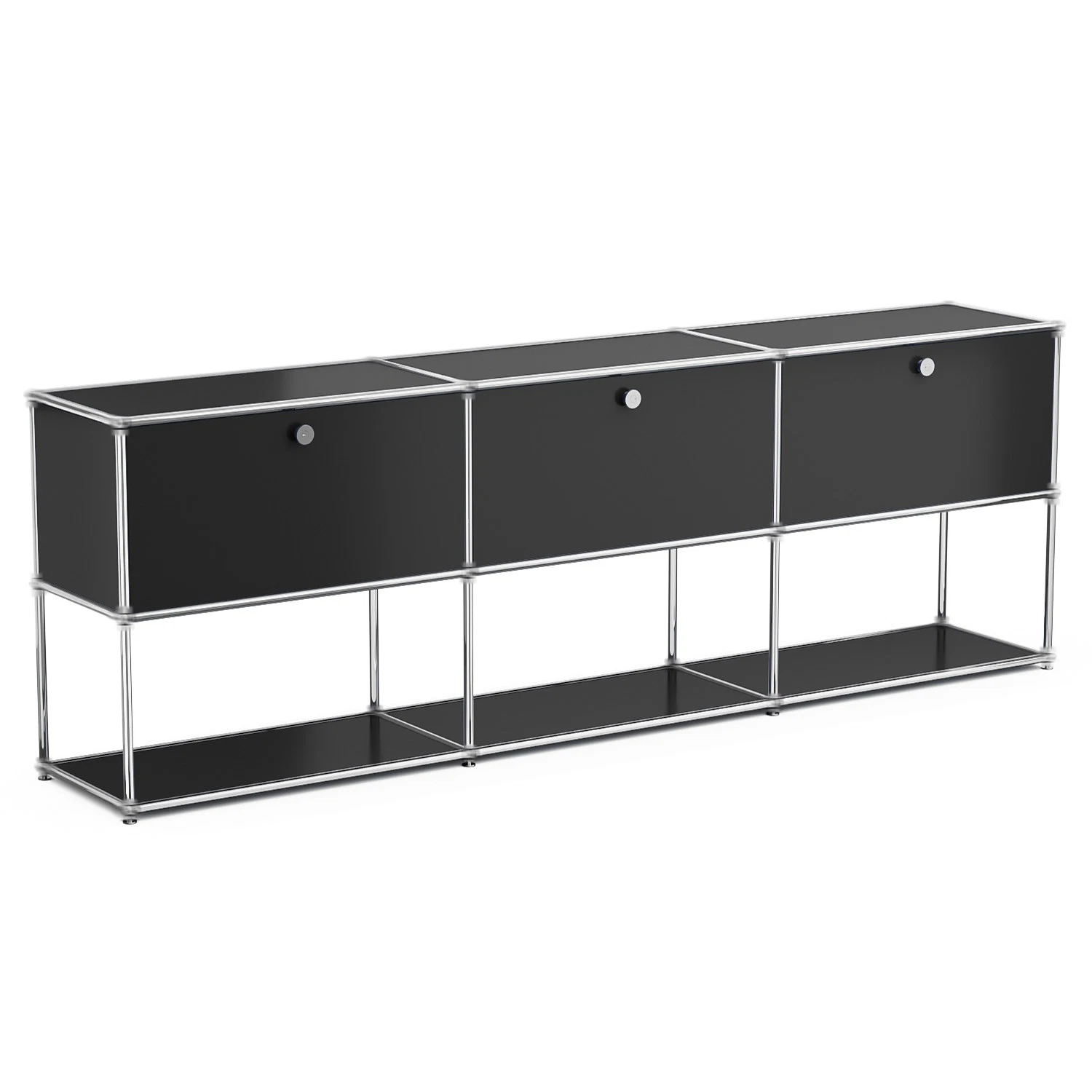 Black-2 Tiers 3 Doors