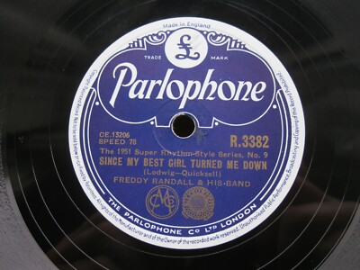 FREDDY RANDALL 78 THAT'S A PLENTY / SINCE MY BEST GIRL TURNED ME DOWN PARL R3382