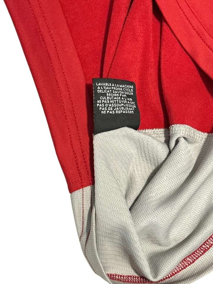 Jersey Mountain Hardwear Ciclismo 1/2 Cremallera Para Mujer Rojo/Gris Talla L Hecho en EE. UU. Foto 3 de 4