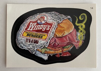 2007 Topps Wacky Packages Series 6 #14 Windy s Oldcut The Cheese Burgers
