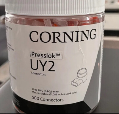 3M Corning Scotchlok UY2 JAR 500 Count Yellow IDC Presslok