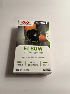 BRAND NEW McDavid Sport Elbow Compression Knit Sleeve w/ Support Strap L/XL