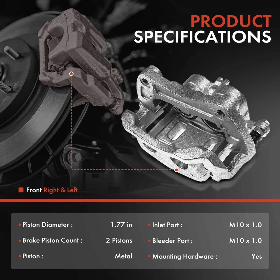 4 шт передних и задних тормозных суппорта с кронштейном для INFINITI G25 G37 M35 M37 M45 Q70L - Изображение 2 из 4
