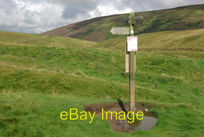 Foto 6x4 Pennine Way kauen grün hier nimmt der Pennine Way einen rechten Winkel c2008